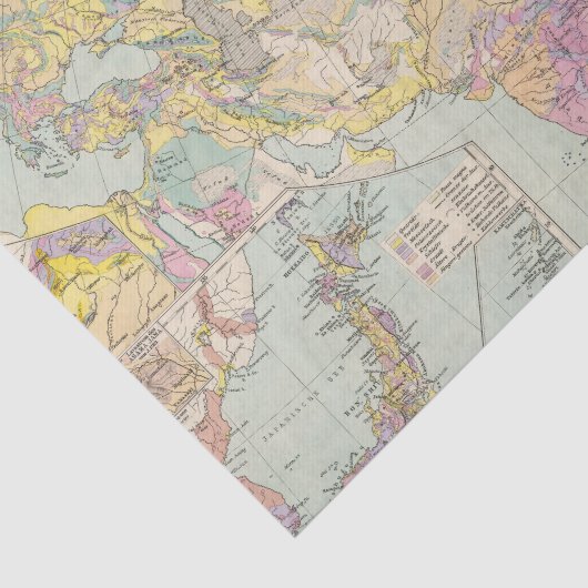 Asien uのユーロパ-アジアおよびヨーロッパの地図書の地図 薄葉紙 (詳細)