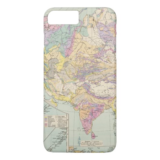 Asien uのユーロパ-アジアおよびヨーロッパの地図書の地図 Case-Mate iPhoneケース (裏面)