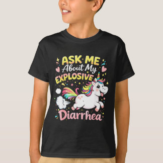 Ask about explosive diarrhea funny poop meme tシャツ