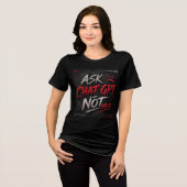 Ask ChatGPT Not Me おもしろAI Tシャツ | ギーク ユーモア (正面全面)