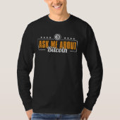 Ask me about Bitcoin Tシャツ (正面)