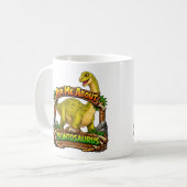 Ask Me About Brontosaurus | Hot Chocolate | コーヒーマグカップ (正面左)