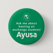 Ask Me About Hosting Button 2022 缶バッジ (正面)