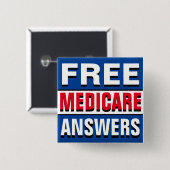 Ask Me About Medicare 缶バッジ (正面&裏面)