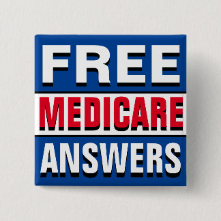 Ask Me About Medicare 缶バッジ