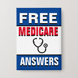 Ask Me About Medicare 缶バッジ