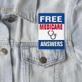 Ask Me About Medicare 缶バッジ (インサイチュ)