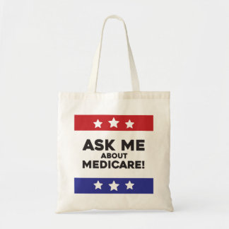 Ask Me About Medicare Tote トートバッグ