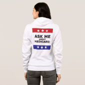 Ask Me About Medicare Zip-Up Jacket パーカ (裏面フル)