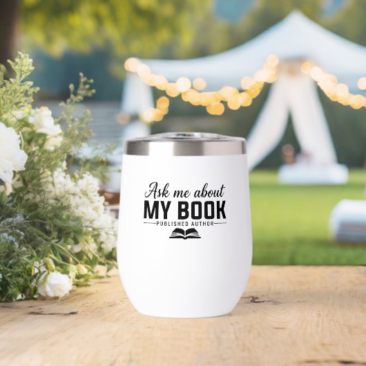 Ask Me About My Book Published Author Writer (ウェディング (回転後))
