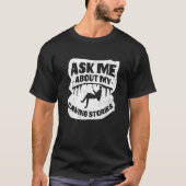 Ask Me About My Caving Stories Spelunking Speleolo Tシャツ (正面)