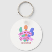 Ask Me About My Collection Embarring Women's  キーホルダー (正面)