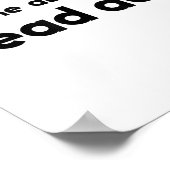 Ask Me About My Dead Dad Funny Sarcasm Saying  ポスター (角)