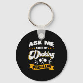 Ask me about my dinking problem - funny pickle bal キーホルダー (正面)