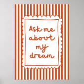Ask me about my dream ポスター (正面)