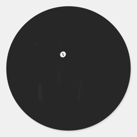 Ask Me About My Hole In One Funny Golf  ラウンドシール (正面)