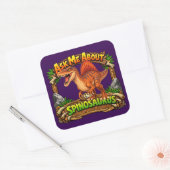 Ask Me About the Spinosaurus | 3 inch Sticker スクエアシール (封筒)