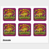 Ask Me About the Stegosaurus | 3 inch Sticker スクエアシール (シート)
