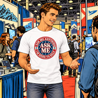 ASK ME Anything T-Shirt – I’m Here to Help Tシャツ