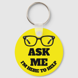 Ask Me Conference Button–ネットワーキング & イベント バッジ キーホルダー