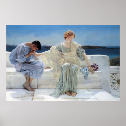 Ask Me No More by Sir Lawrence Alma Tadema ポスター (正面)