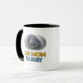 Ask Mom I'm Busy 面白いアザラシ コンボマグ マグカップ (正面左)