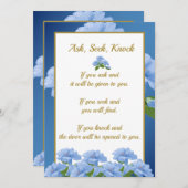 Ask Seek Knock Matthew 7:8 Card シーズンカード (正面/裏面)