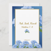 Ask Seek Knock Matthew 7:8 Card シーズンカード (裏面)