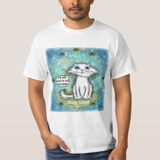 Ask You Scraggles 猫 Tシャツ (正面)