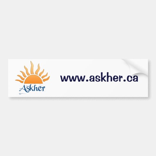 askherのbumber sticker2 バンパーステッカー (正面)