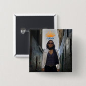 Askherボタンのロリ地方のロゴ 缶バッジ (正面&裏面)