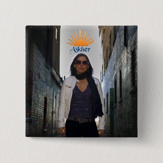 Askherボタンのロリ地方のロゴ 缶バッジ (正面)