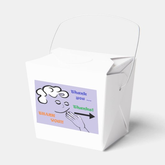 ASLありがとうクッキーボックス! フェイバーボックス (正面サイド)