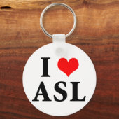 ASLが大好き キーホルダー (正面)