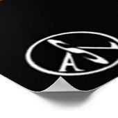 ASLが心を啓発し、ハートを開く36インチx 24インチ ポスター (角)