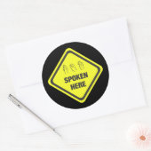 ASLここ話へ ラウンドシール (封筒)