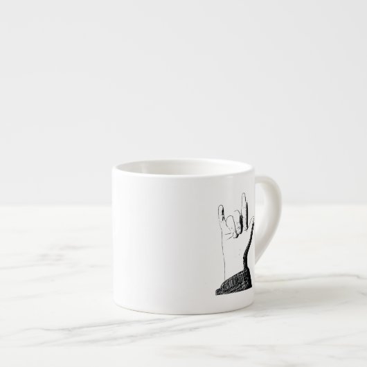 ASLであなたを愛する エスプレッソカップ (正面右)