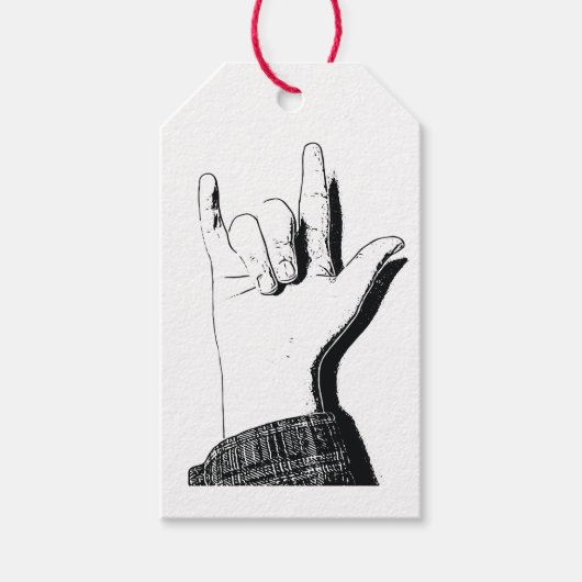 ASLであなたを愛する ギフトタグ (正面)