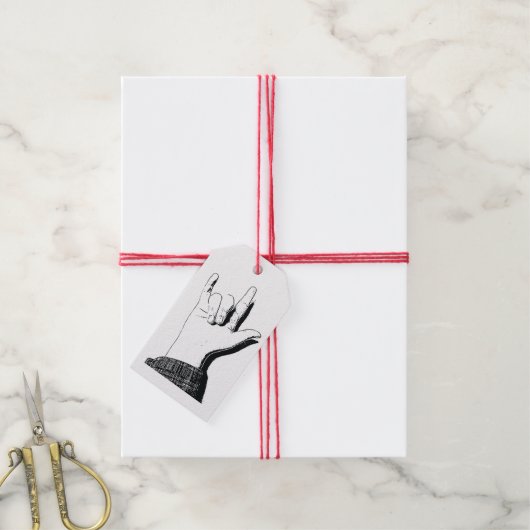 ASLであなたを愛する ギフトタグ (より糸付き)