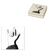 ASLであなたを愛する ラバースタンプ (押印)