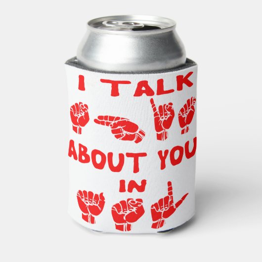 ASLで***の事を#USAPatriotGraphics 缶クーラー (缶裏面)