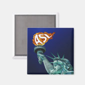 ASLによる聴覚障害者の啓発 マグネット (正面/裏面)