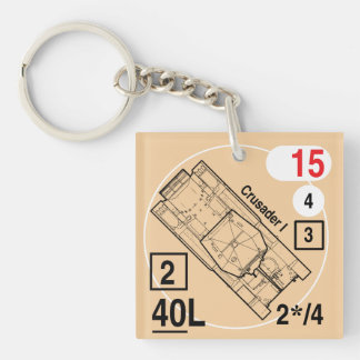 ASLのクルセーダーI Keychain Fob キーホルダー