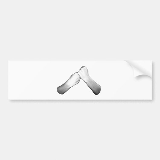 ASLのサポート バンパーステッカー (正面)