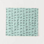 ASLのヒスイの//のアメリカ手話アルファベット タペストリー (正面(横))