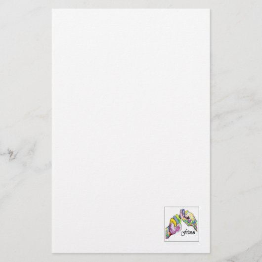 ASLの友人 便箋 (正面)