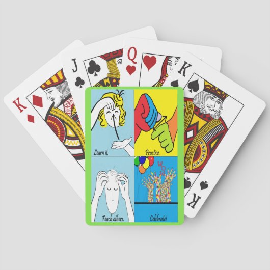 ASLの成功への4つのステップ トランプ (裏面)