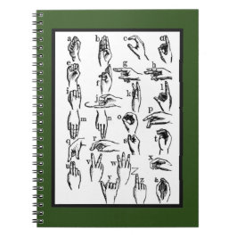 ASLの手話の例 ノートブック