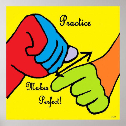 ASLの練習が完璧に ポスター (正面)