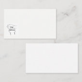 ASLの耳が聞こえない支持者の名刺 名刺 (正面/裏面)